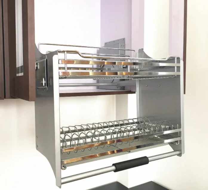 Accessories Stainless Steel Kitchen Cabinet Pull Out Basket Kitchen Storage Baskets