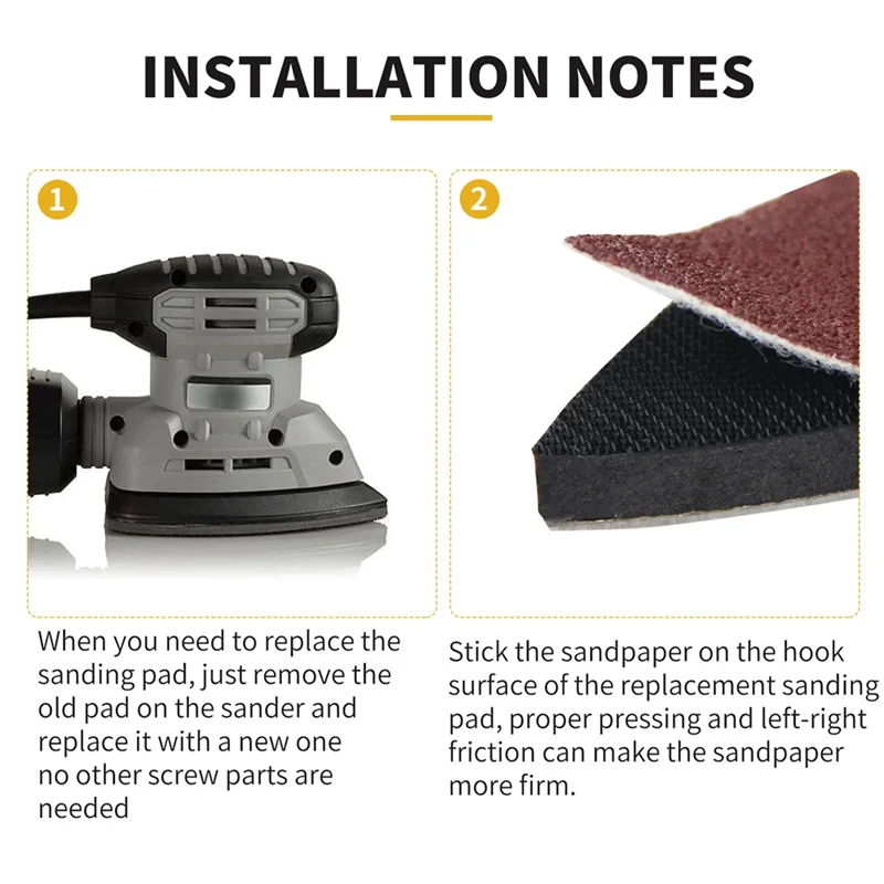 Bantalan Pengamplasan Jari, Set Lembar Pengamplasan Cakram Pengamplasan Multi Alat Berosilasi Jari untuk Pengamplasan Poles Permukaan-ABGL