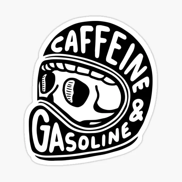 Caffeine And Gasoline  10PCS Stickers for Water Bottles Cute Cartoon Stickers Decor  Art Car Funny Laptop Room Luggage