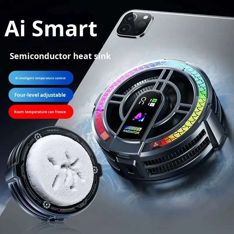 TH06 Gaming Tablet & Phone Radiator Magnetic Semiconductor Cooling Pad Portable Ice Cooler for iPad with Strong Magnet