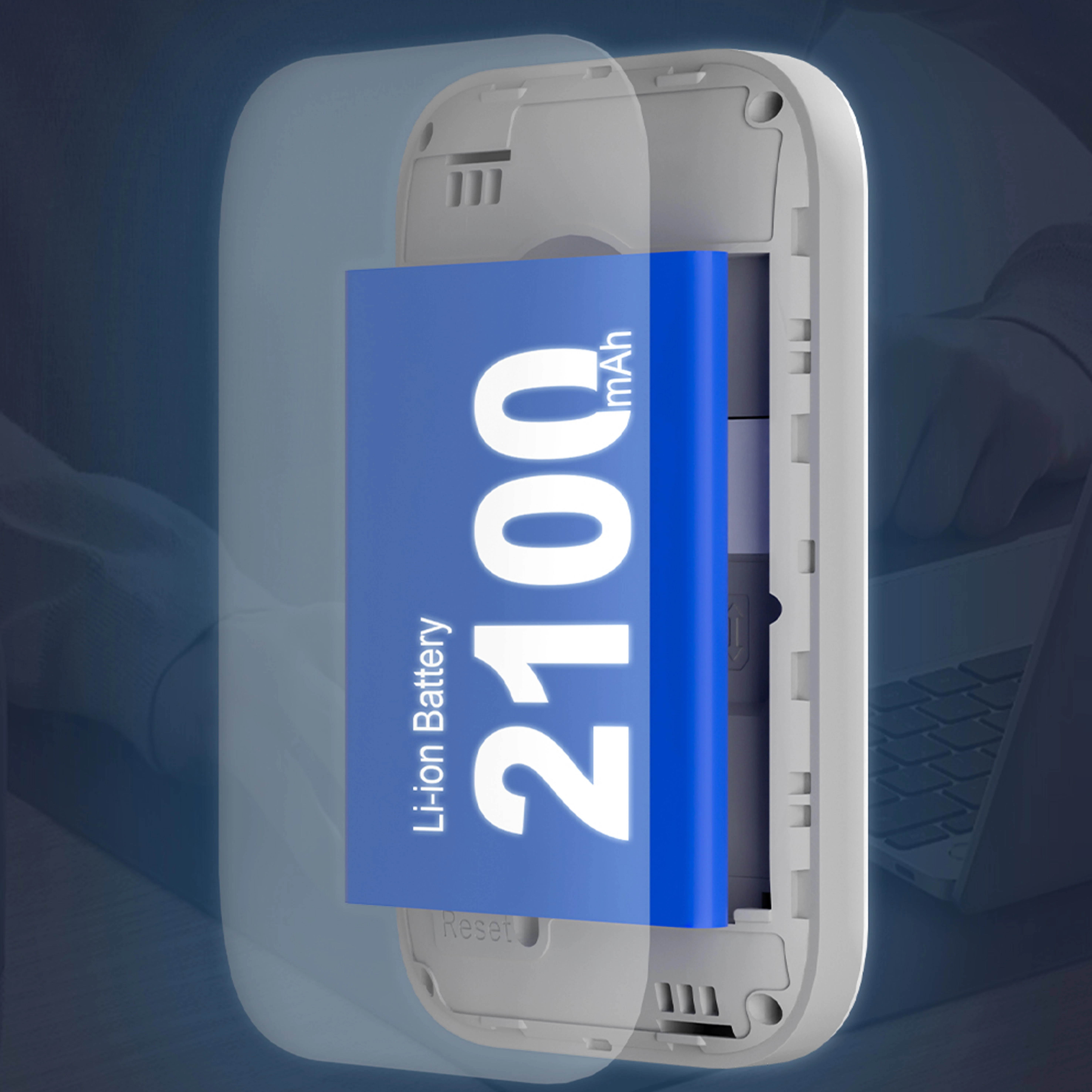 JIMI 2100 mAh Akku 4G LTE Mobile Wifi 4G Hotspot Router SIM-Kartensteckplatz Universal Mini MIFIs