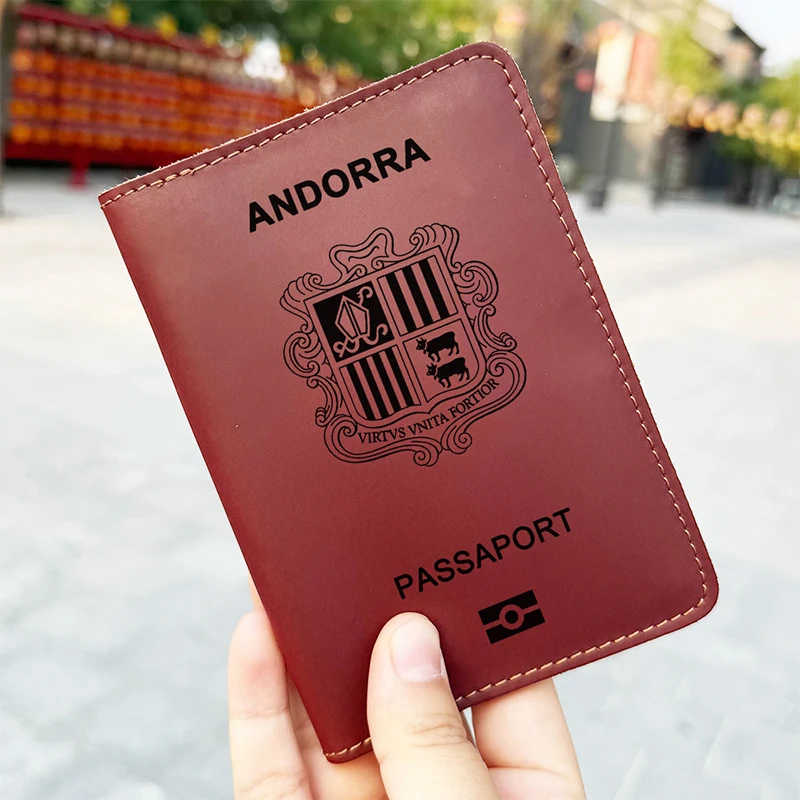 Handmade The Principality of Andorra passport holder Personalized Andorra Men Vintage Passport Holder Card Holder