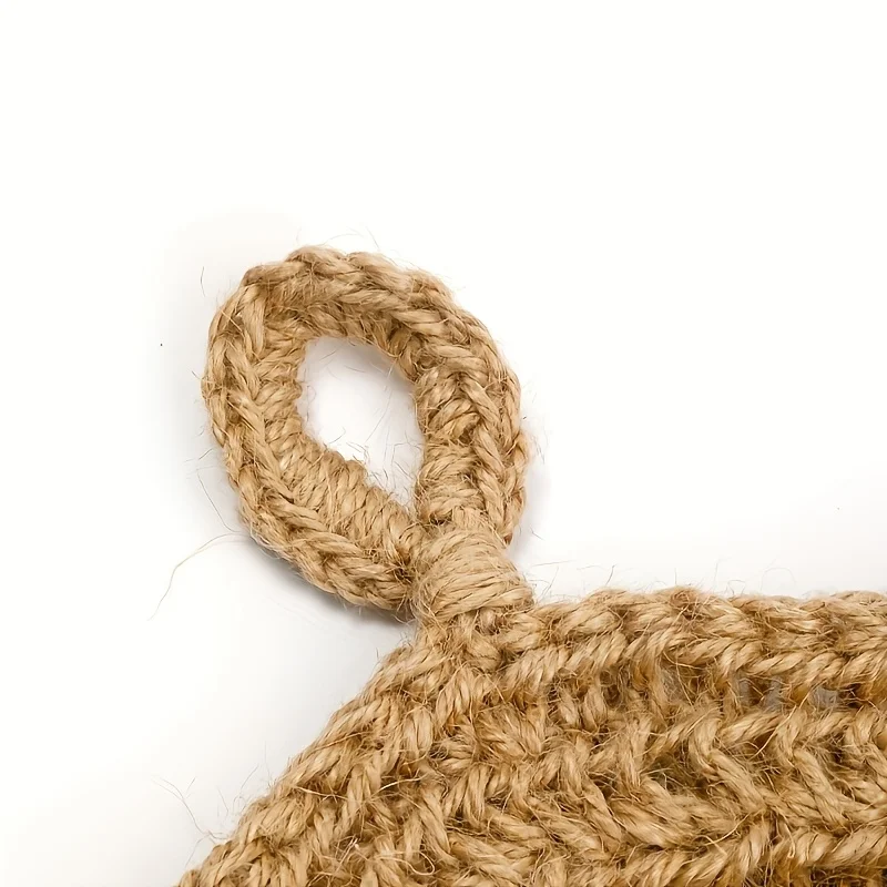 حقيبة شبكية معلقة على شكل قطرات الماء معلقة على الحائط سلة تخزين الخضروات والفواكه، حبل قطني منسوج على شكل عش الطيور #4