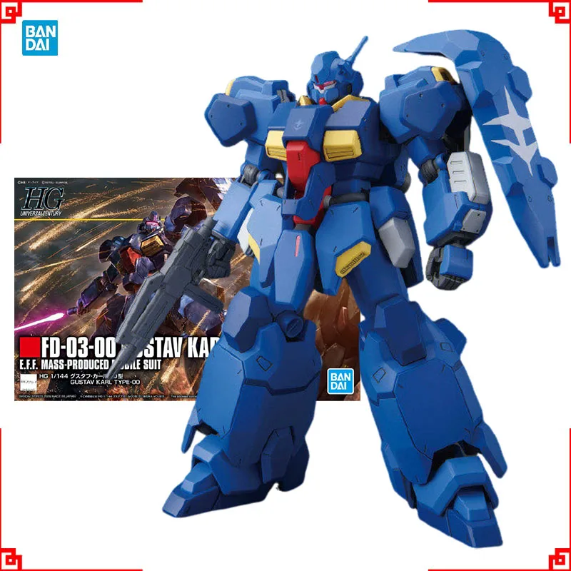 

Набор для сборки модели Gundam Bandai HG Gustav Karl 00, фигурка, конструктор Gunpla, коллекционные фигурки Gundam, аниме-фигурки, игрушки для мальчиков, подарок