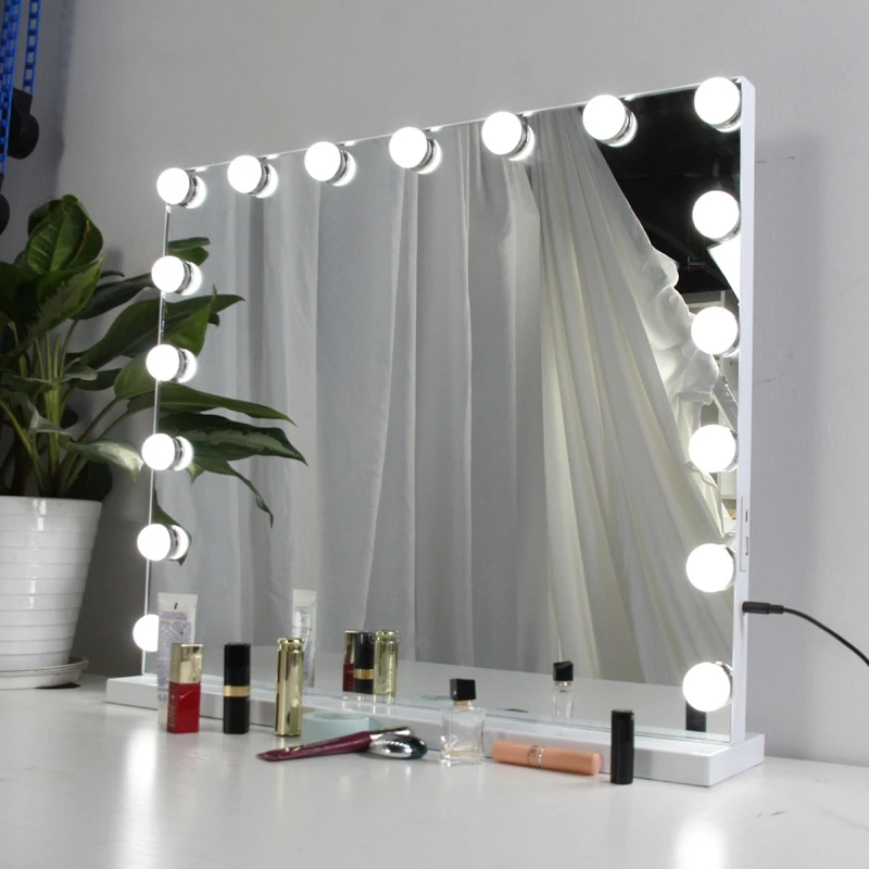 Hollywood Stars With The Same Fill Light Makeup Mirror,110V-240V,Dressing Room Rectangular mirror,Damage Compensation In Transit