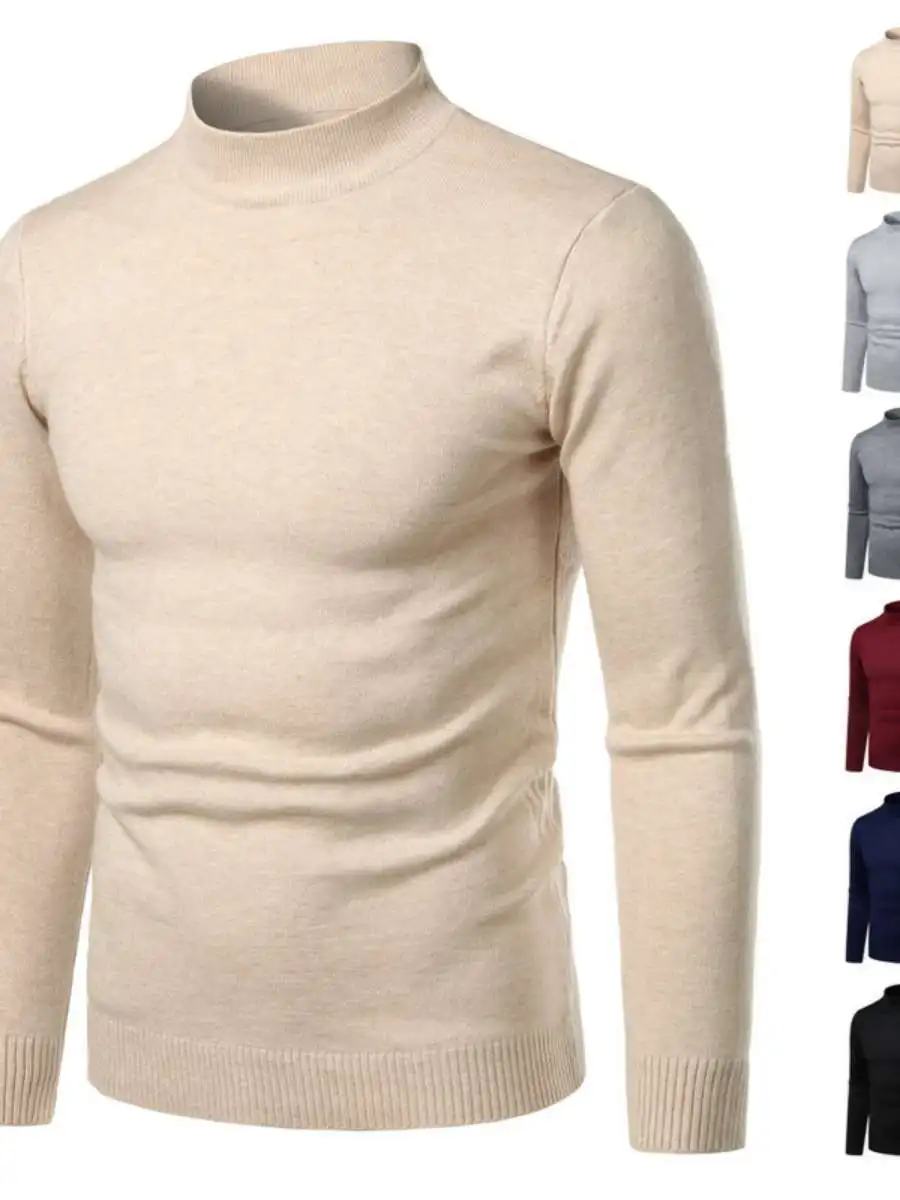 

Мужской вязаный свитер Bla Slim Fit, осенне-зимняя модная обувь, удобная дышащая повседневная трикотажная одежда