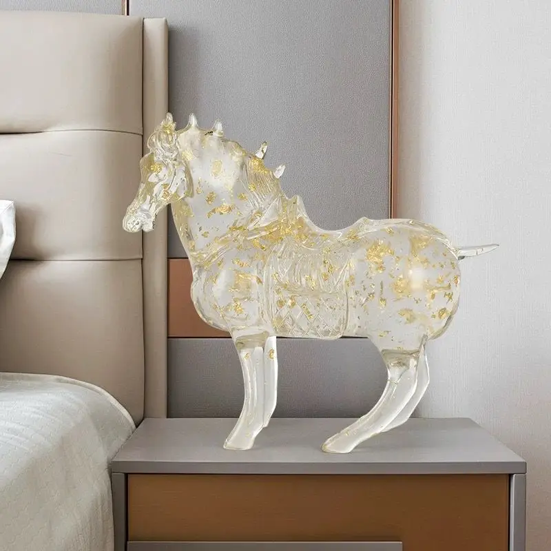 

Modern Luxury Simulation Horse Statue, Sculpture, Living Room, Desktop, Ornament, Tea Table, Home Decoration, Gift