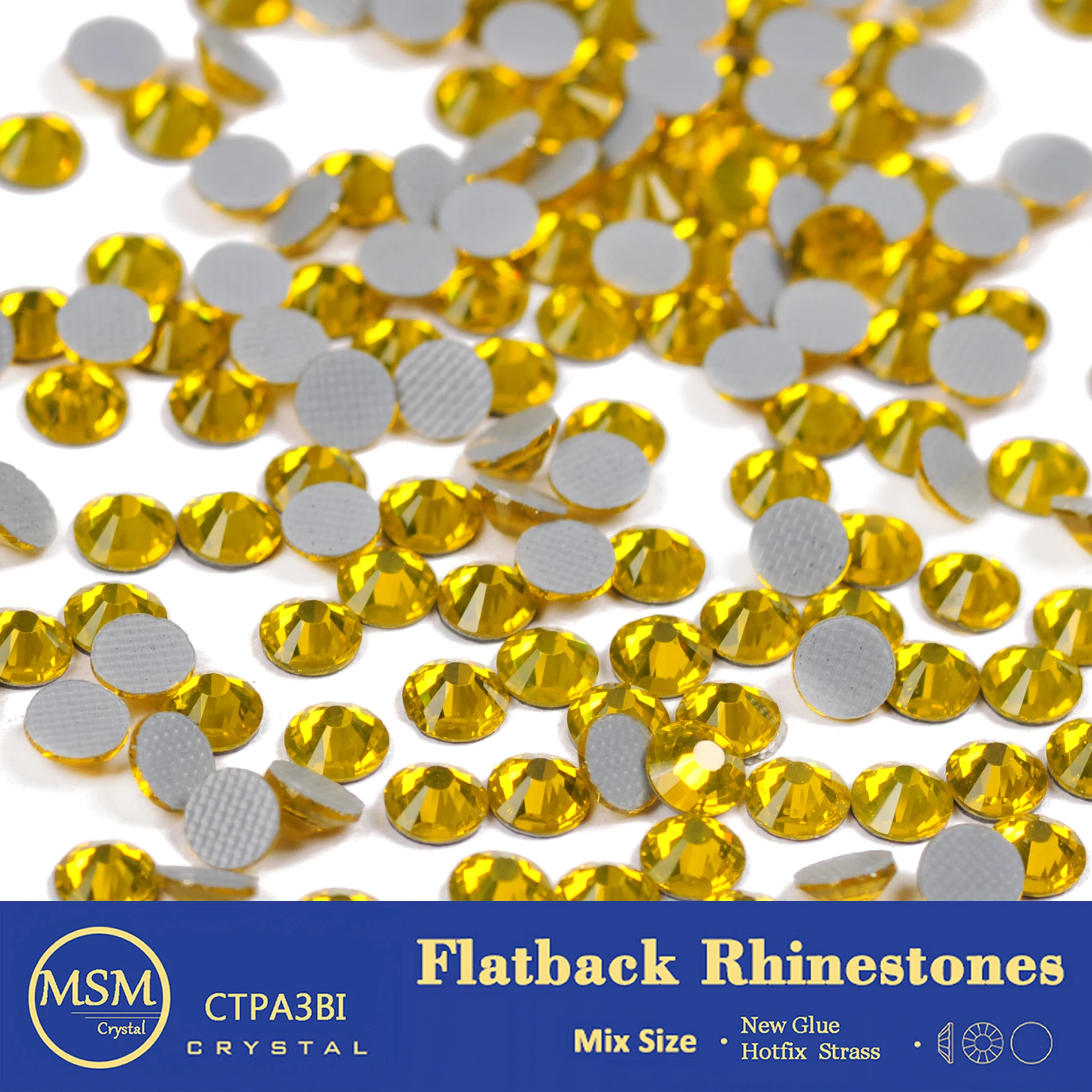 

All Sizes Citrine 2058 Hotfix Crystals FlatBack Strass Glitter Craft Crystal Rhinestones DIY Accessories For Garment Decorations