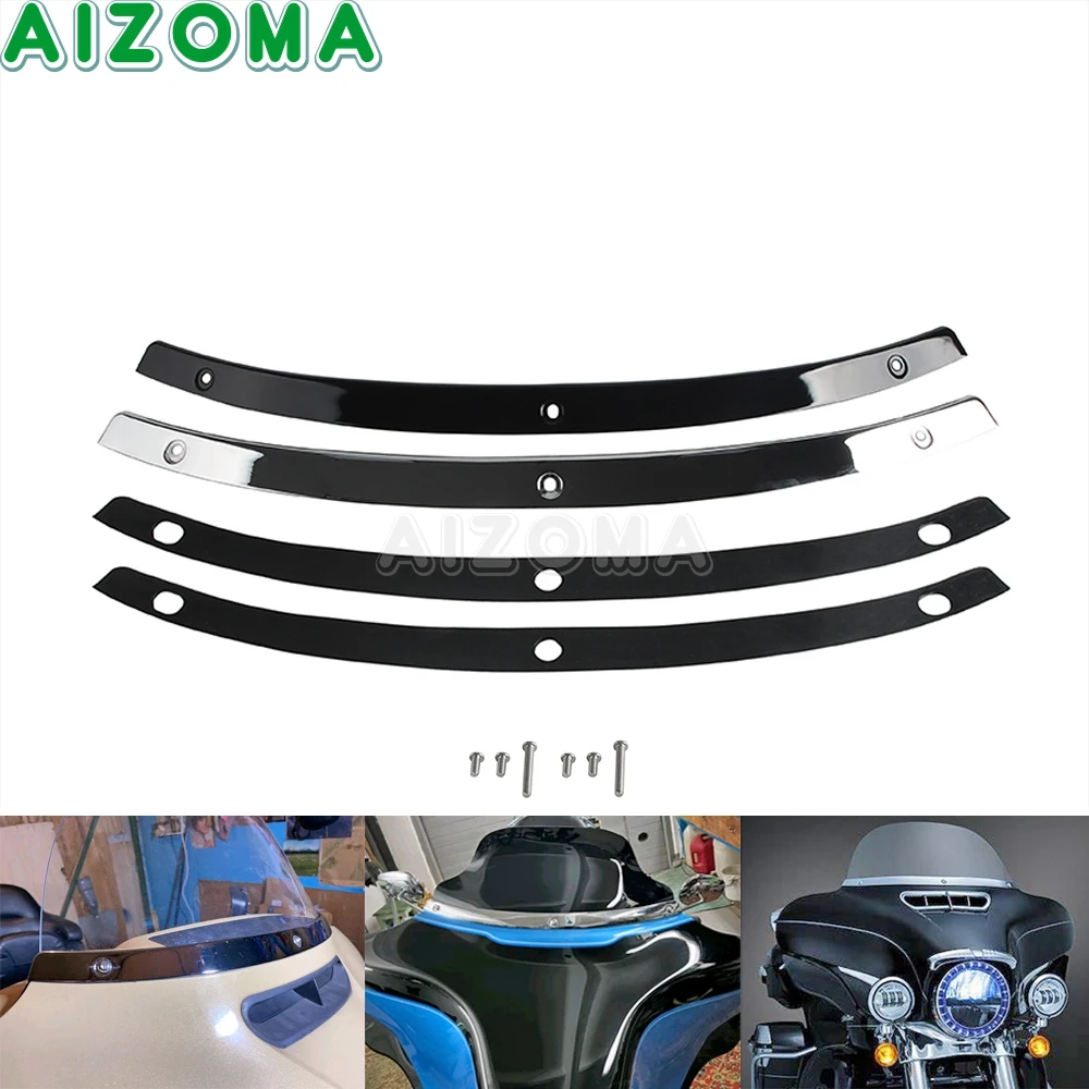 Finiture per parabrezza per moto con rivestimento per parabrezza anteriore per Harley   Touring Road King Electra Glide Road Glide Street Glide 1996-2025