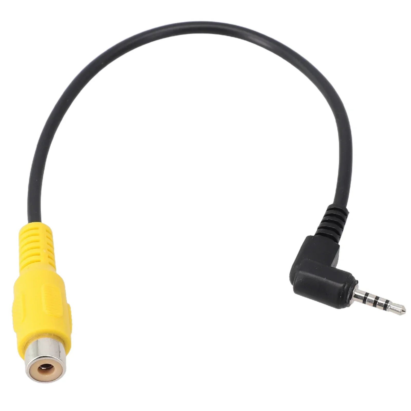 Power Video Extension Cable Camera Monitor For RCA To 2.5mm AV Converter Cable Car For RCA Female, AV-IN 2.5 Mm Black ABS