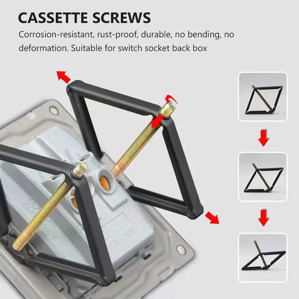 10 ชิ้น Cassette Restorer Universal Socket 86 ประเภทซ่อมสกรูผู้ให้บริการอุปกรณ์ Switched และ Outlet โลหะ