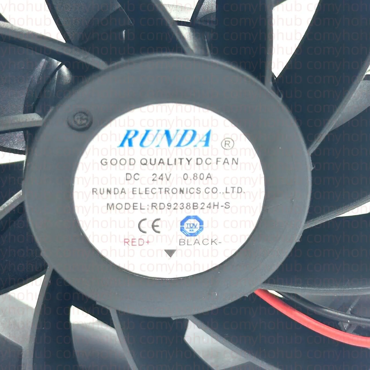 RUNDA RD9238B24H-S DC 24V 0.80A 90x90x38mm 2-Wire Server Cooling Fan