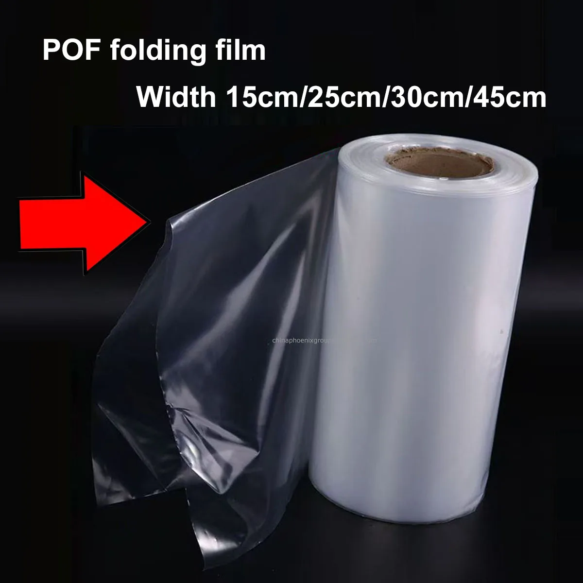 

POF Heat Shrink Wrap Packaging Film Width 25cm 30cm 45cm lenghth 100M Thermal Retractable Film Shrink Wrap Roll Packaging Bags