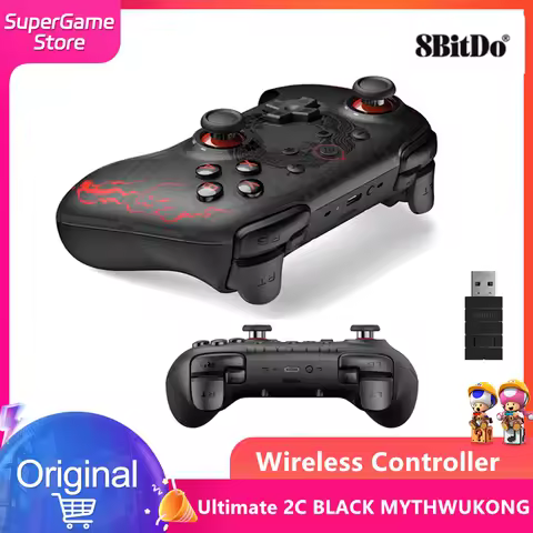 8BitDo Ultimate 2C BLACK MYTHWUKONG Wireless Gaming Controller For PC Steam Accessories Deck Android Hall Effect gamepad