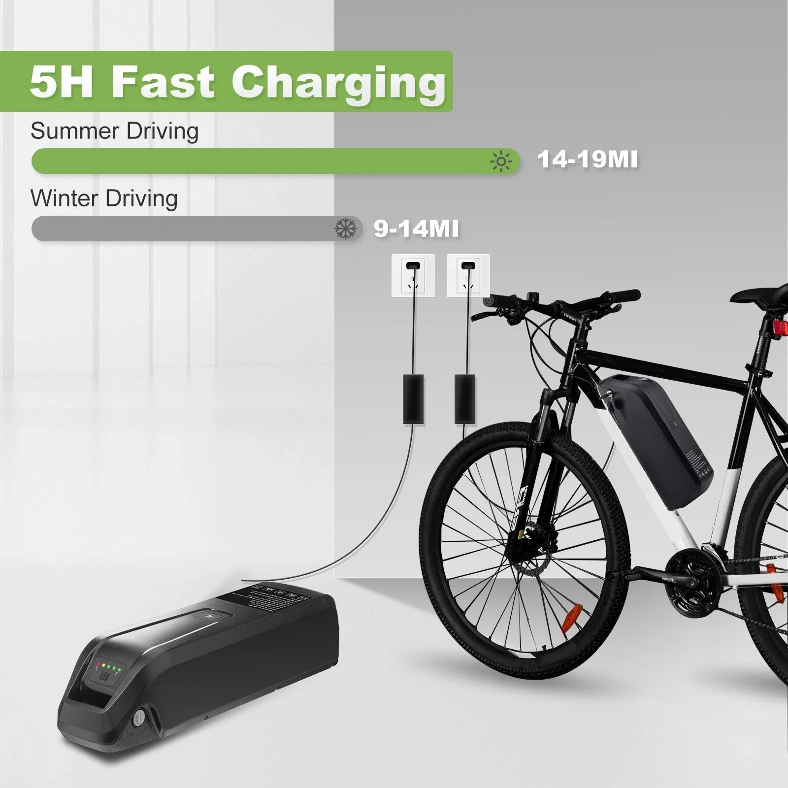 36V 48V 52V Hailong Ebike Battery with Charger Full Capacity 10Ah 15Ah 20Ah Powerful 18650 Lithium Battery Pack Free Shipping view 7