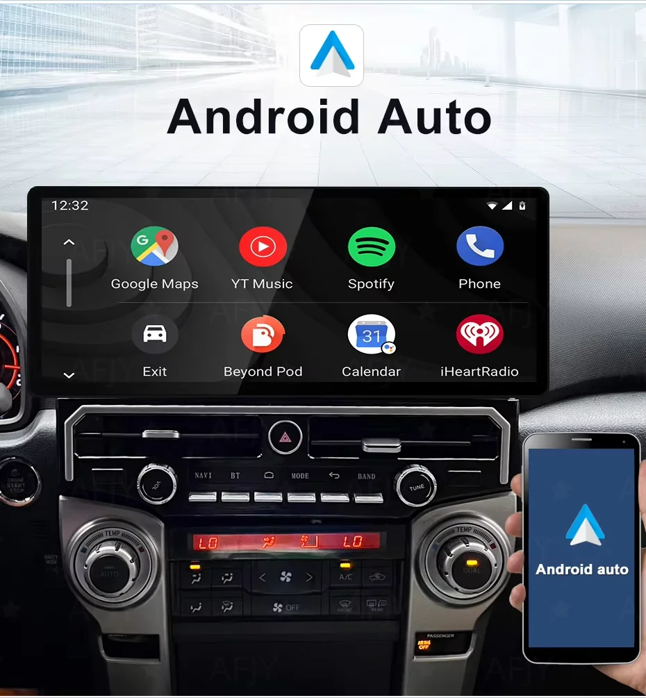 Car Radio 17Inch For Toyota 4 Runner 4runner 2010‑2022  Multimedia Video Player with Carplay Android Auto 4G WIFI GPS Navigation