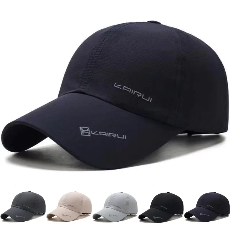 Unisex atmungsaktive und schnell trocknende Baseballkappen für den Außenbereich, verstellbar, für Frühling und Herbst, lässiger Sonnenschutzhut