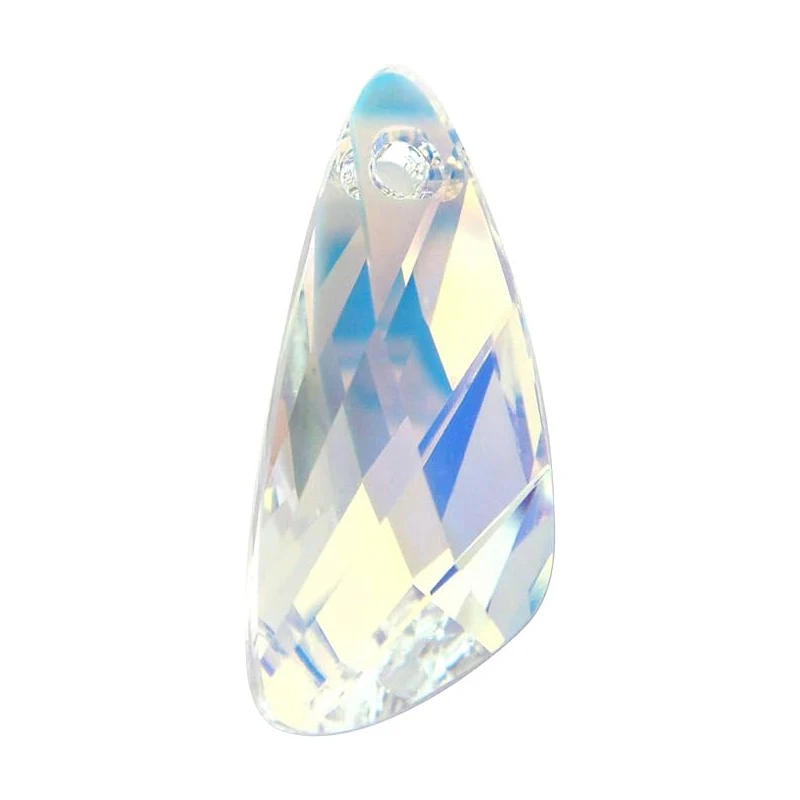 

10*23mm Austrian Crystal 6690 Wing Pendant 12PCS Clear AB Dangle for Necklace Earring/Jewelry Making DIY Findings