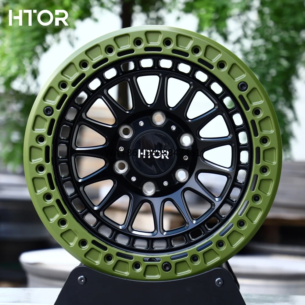 

Custom Green Beadlock Off-Road Truck Wheels 17X9 Inch 6x139.7 Car Rims Forged 4x4 Wheels for Ram 1500 F150 F250