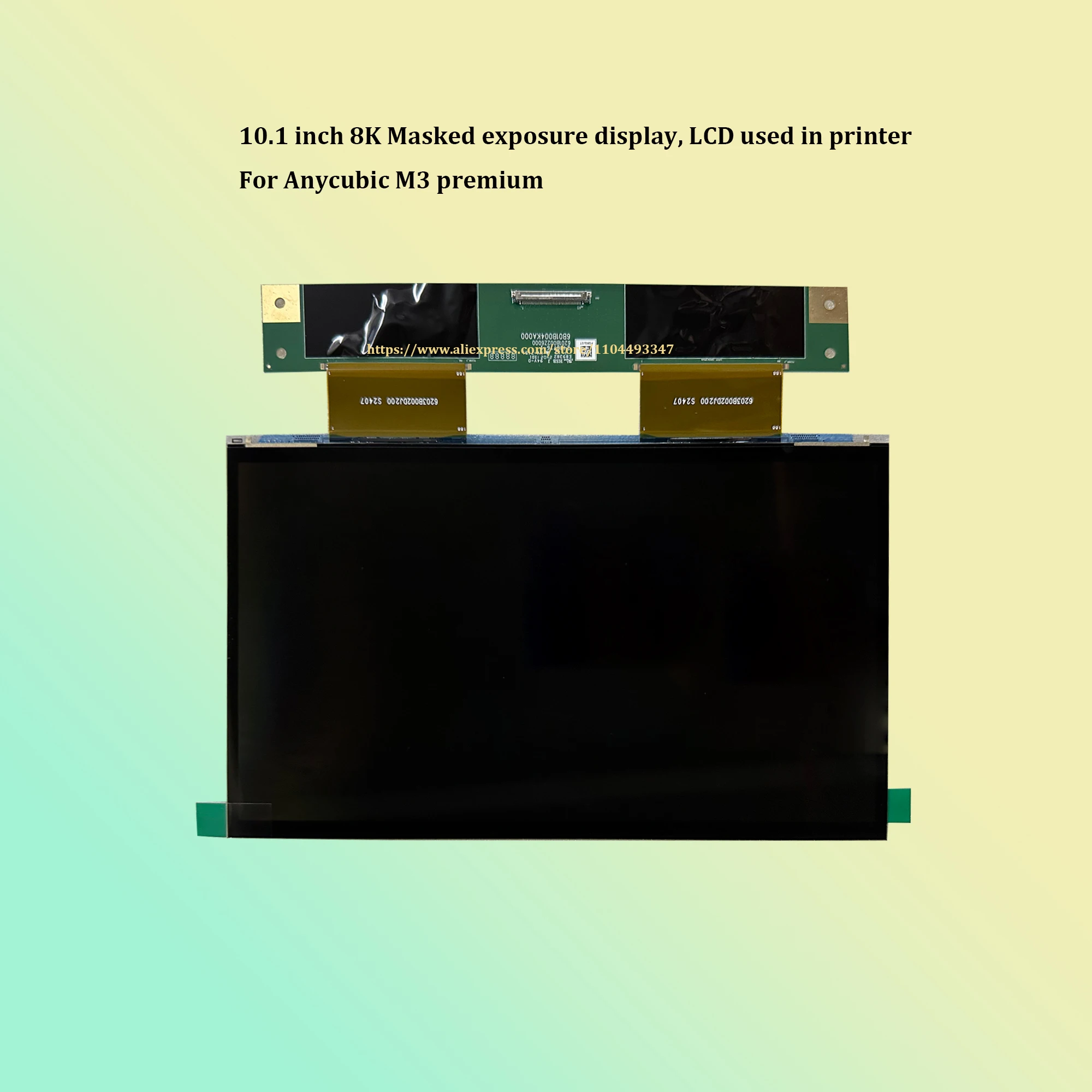 

Anycubic M3 premium 10.1 inch 8K Masked exposure display 3d Machine LCD used in printer Spare part and accessory