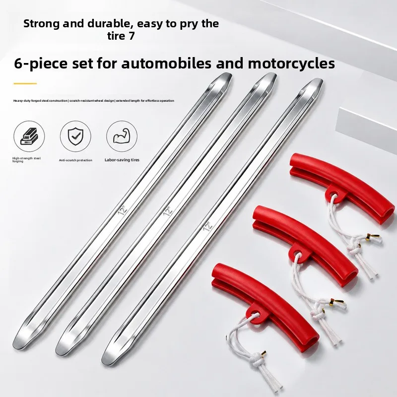 juego-de-herramientas-para-cambiar-neumaticos-con-palancas-de-12-pulgadas-acabado-cromado-y-protectores-de-llanta-para-motocicletas-automoviles-y-bicicletas