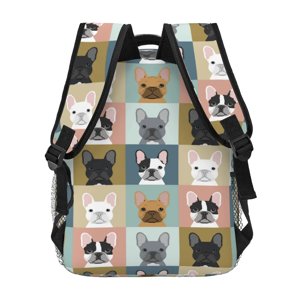 Cute French Bulldog Print Women Backpack Female Travel Backpacks Schoolbag for Teenage Girls Bookbag Mochila Book Bag Dropship