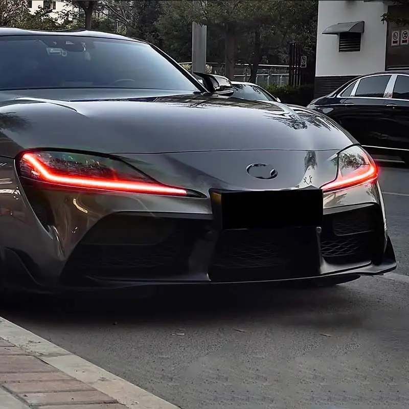 FOR Toyota GR Supra A90 A91 CSL Yellow RGB DRL Daytime Running Lights LED Panel Red, Blue, Lemon, Amber