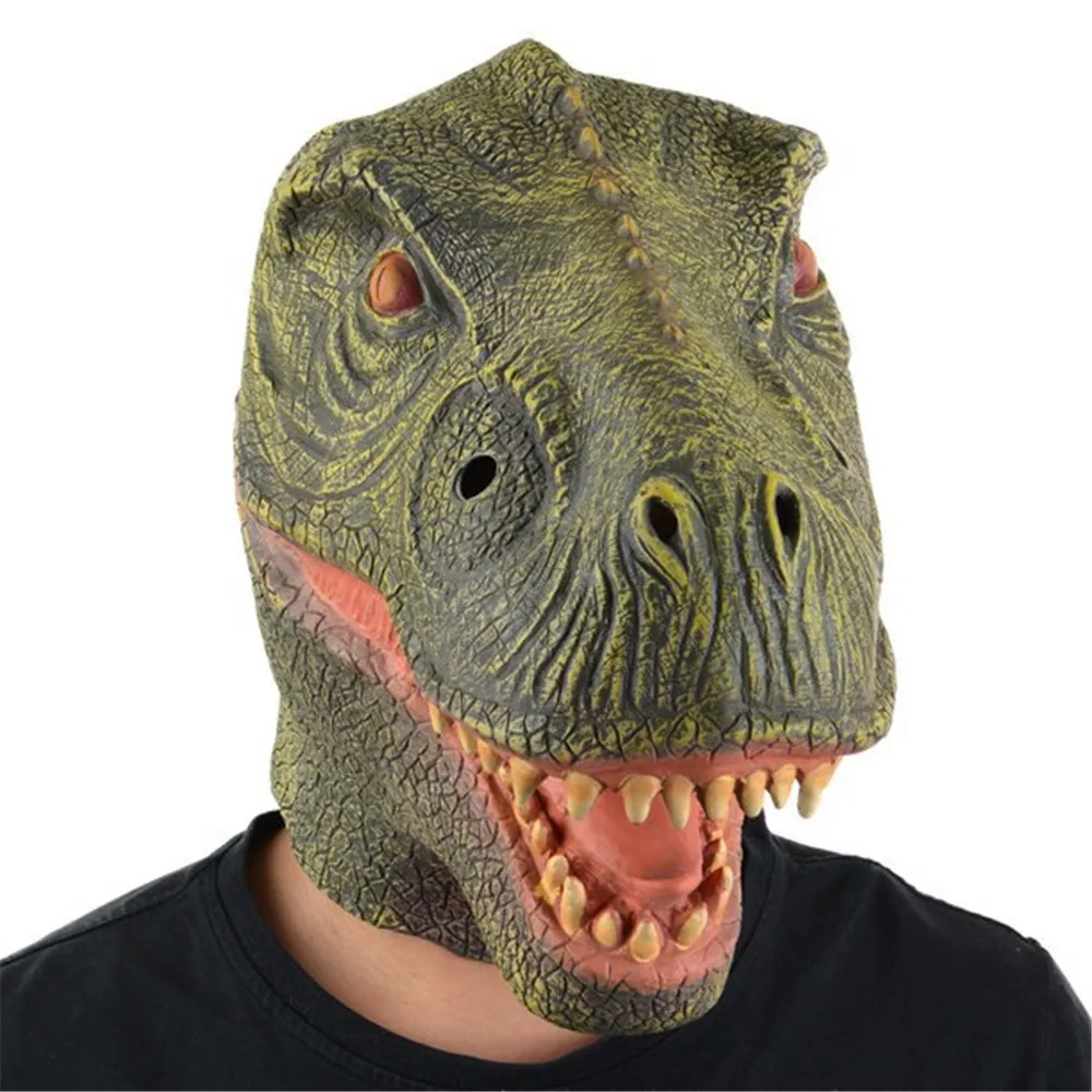 2025 New Animal Dinosaur Mask Pigeon Fox Tiger Mask Bar Funny Green Fish Hood Douyin Performance Props