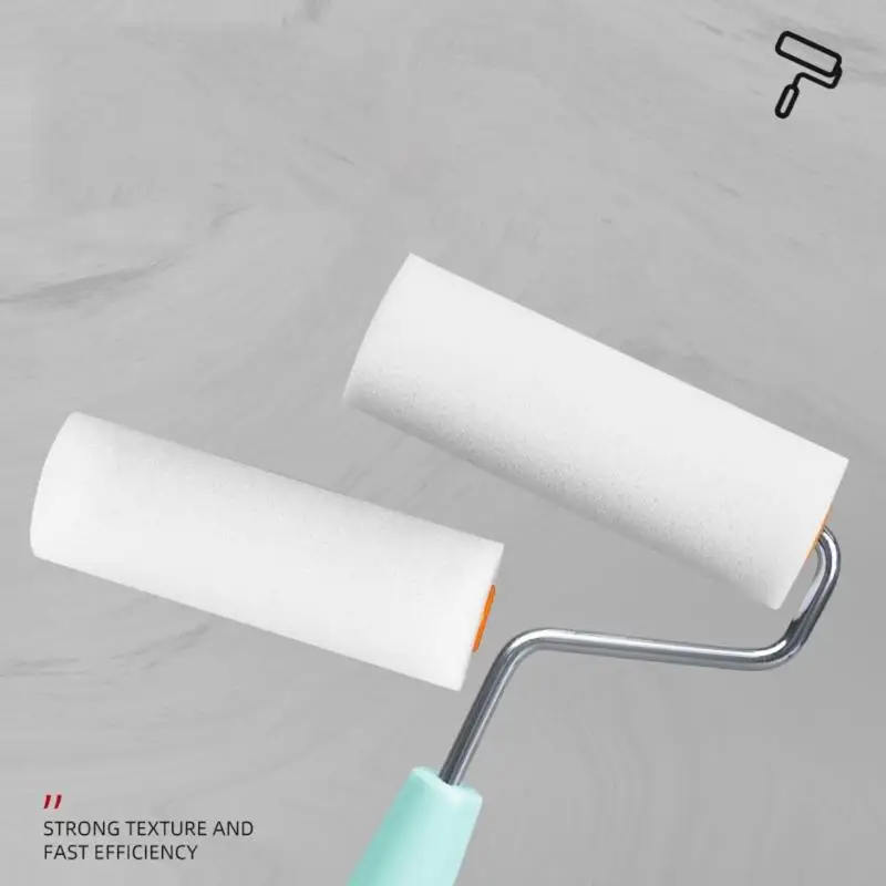 L9BE Paket 9 Rol Busa Kecil Mini Foam Roller untuk Aplikasi Cat Berbasis Air