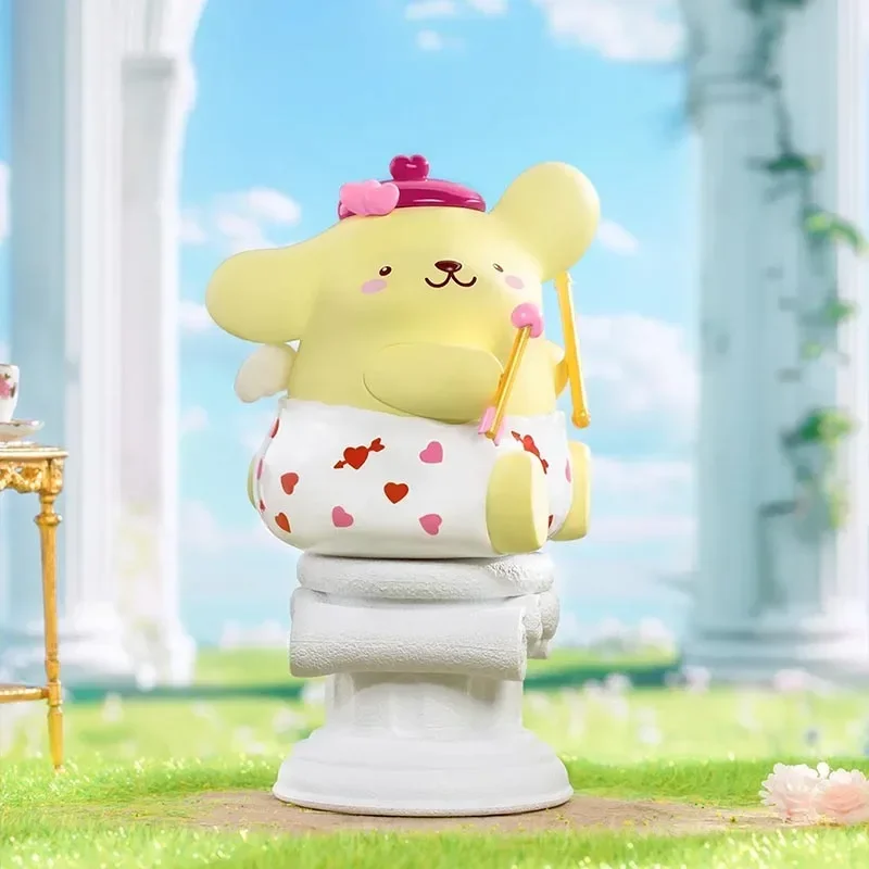 MINISO Sanrio Cupido Série Amor Caixa cega para crianças, boneca Anime, decoração, My Melody, Hello Kitty, Kuromi, Pachacco, presente de aniversário