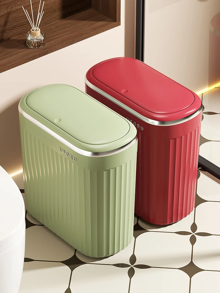 

Мусорное ведро Batoom Tra Can с крышкой, винтажное, для дома, новая модель 2026 года, узкое, с высокой эстетической ценностью