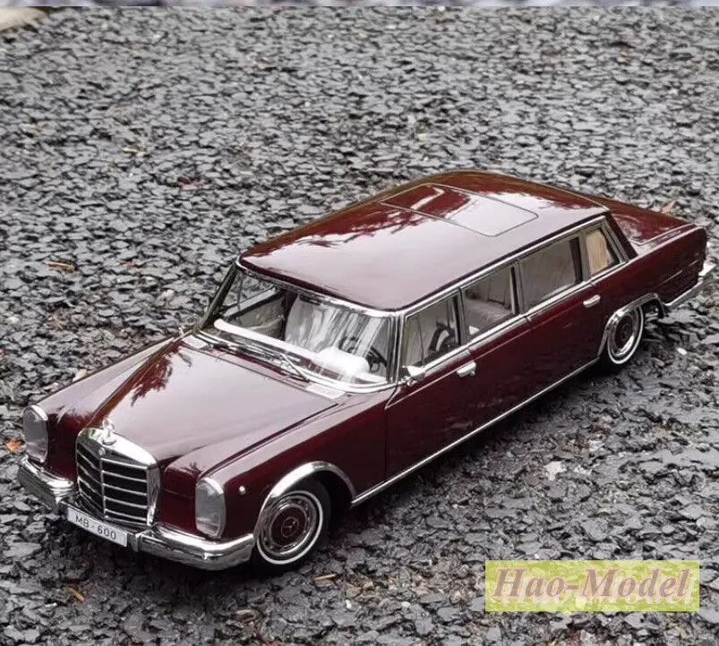 1/18 For Kengfai pullman W100 Benz600 Alloy Diecast Model Car Ornaments Toys Boys Birthday Gifts Hobby Display Collection