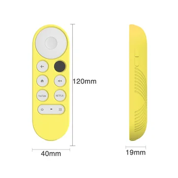구글 크롬캐스트용 실리콘 케이스, 리모컨 보호 커버, 구글 TV 2020 음성 리모컨 E용 쉘 