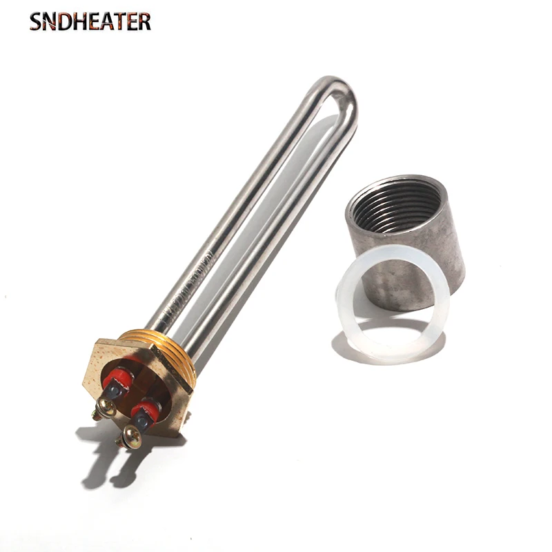 SNDHEATER Electric Boiler Heater Heating Tube with Accessories 304SS DN25/32mm G1\