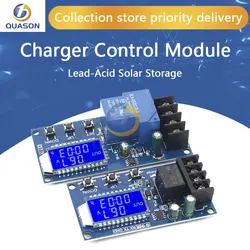 10A 30A 6-60V Lead-acid Solar Storage Battery Charger Control Module Digital Overcharge Protection Control Switch LED indicator