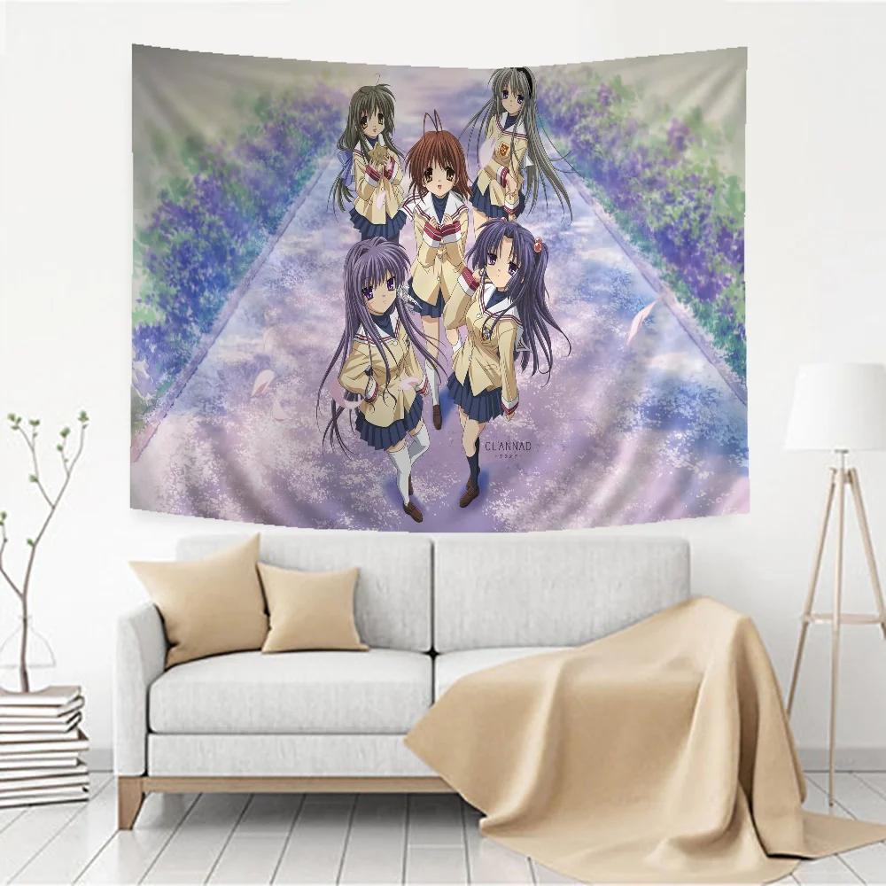 Anime Clannad Cartoon Tapestry Wall Hanging Decoration Household Home Decor