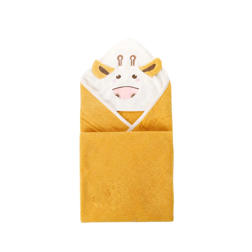 

Dairy Cow Decor Bathing Cloak Cotton Soft Comfortable Kid Baby Bathing Robe Random Color Absorbent Child Towel