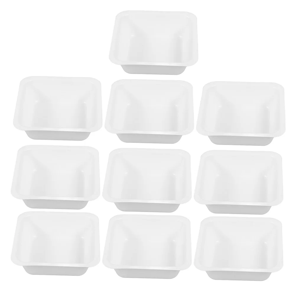 

10Pcs Square Weighing Pan for Lab Use High Accuracy Plastic Weighing Trays for Chemistry and Medical Fields Surface Plate