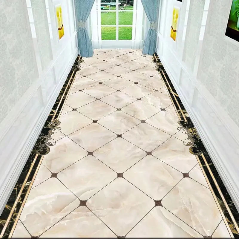 

Blue Carpet For Hallway Wedding Long Aisle Rug Stairway Mat Home Hotel Corridor Carpet Living Room Decoration Kitchen Floor Mat