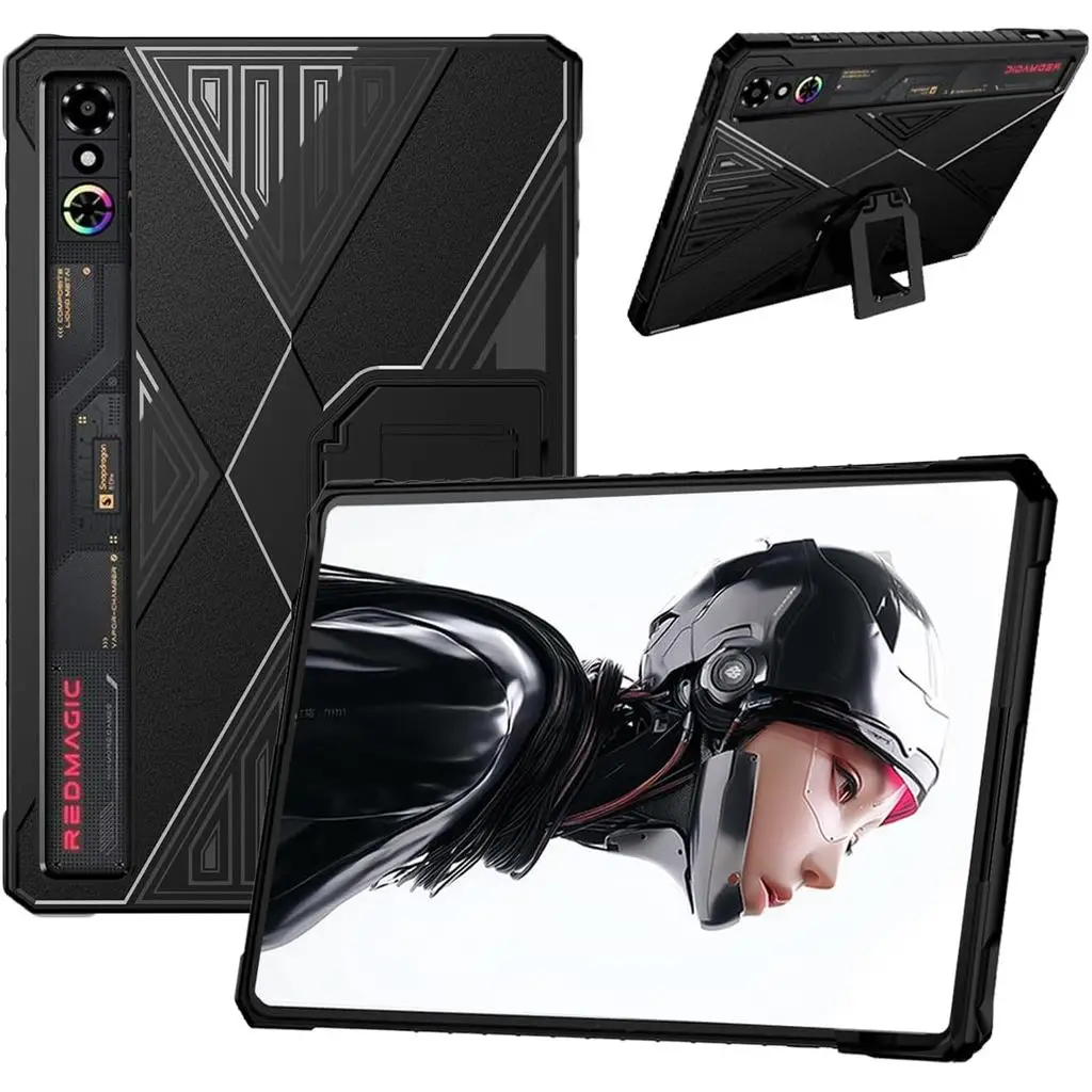 

For ZTE RedMagic Astra 9.06 Inch 2025 Red Magic 3 PRO Gaming Tablet Case Cover with Stand Protective, Premium PC Soft Shell
