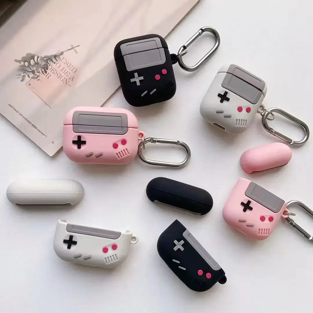 Fashion Classic Retro Game Console Earphone Case for Airpods 1 2 3 Pro Air Pods Pro2 Generation Gameboy Silicone Headphone Cover