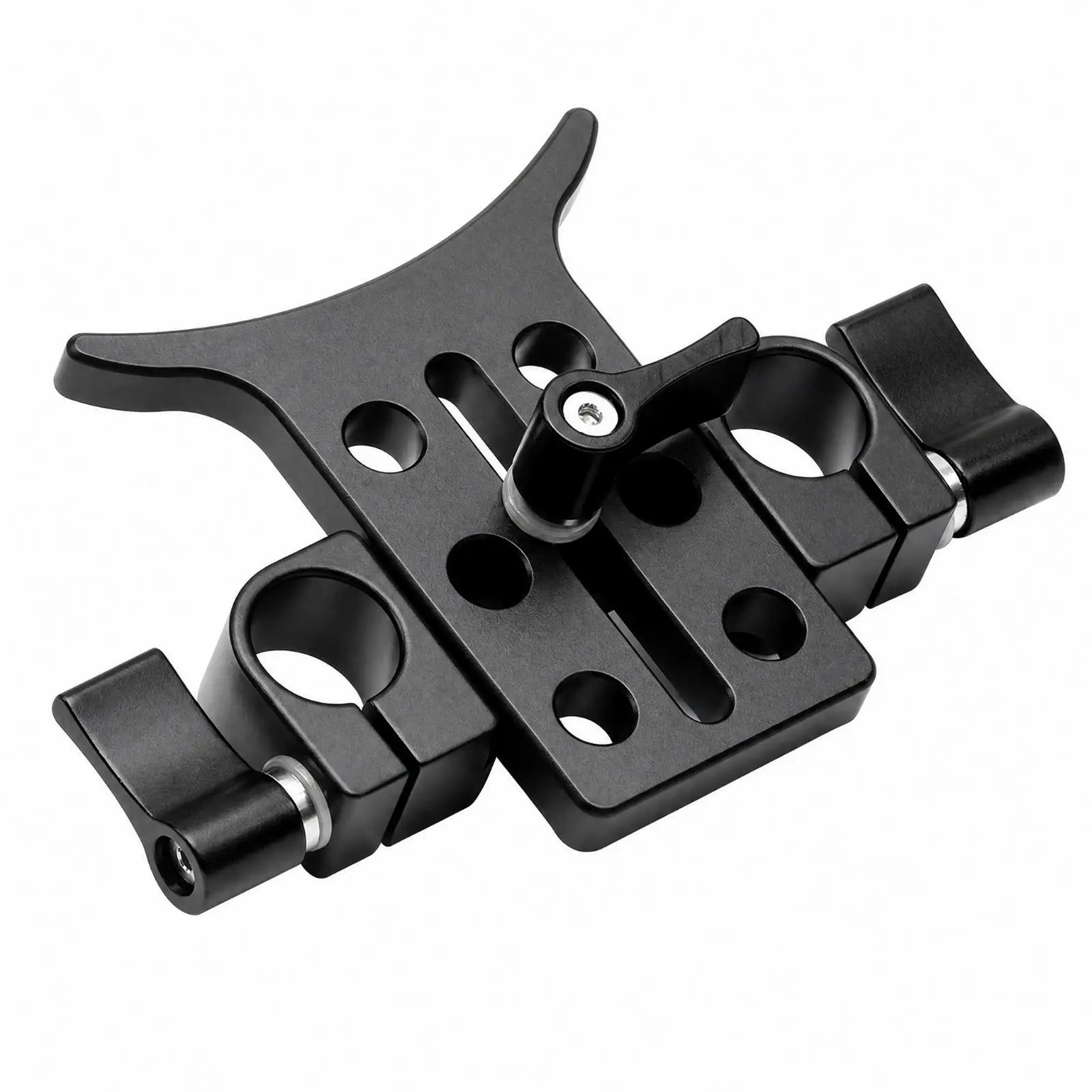 Camera Rig Lens Support Bracket with Locking Lever for DSLR 15mm Rod System Studio Video Setup