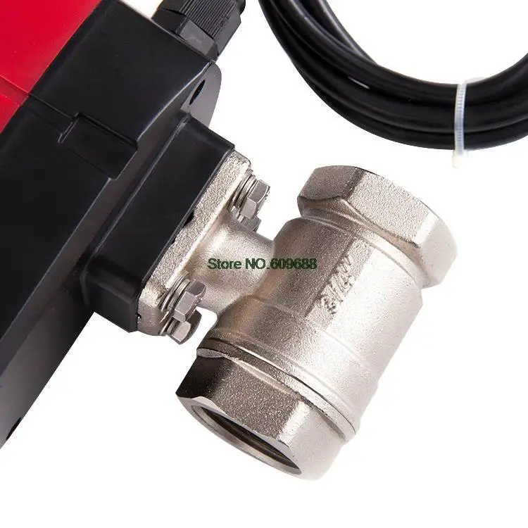 DN15 DN20 DN25 DN32 Electric 2 Way Valve 3 Line 2 Control European Standard Quality Control Electric Ball Valve Adjustable