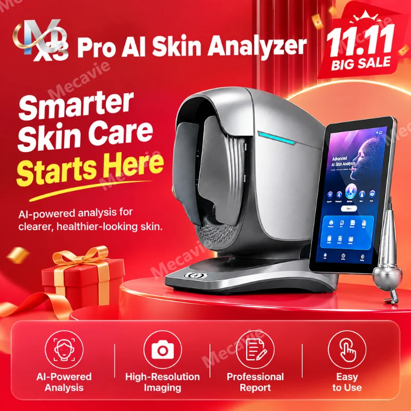 Intelligent Skin Analysis System AI Facial Analyzer Skin Scanner Scalp Detection Device Beauty Salon Equipment Skin Management S