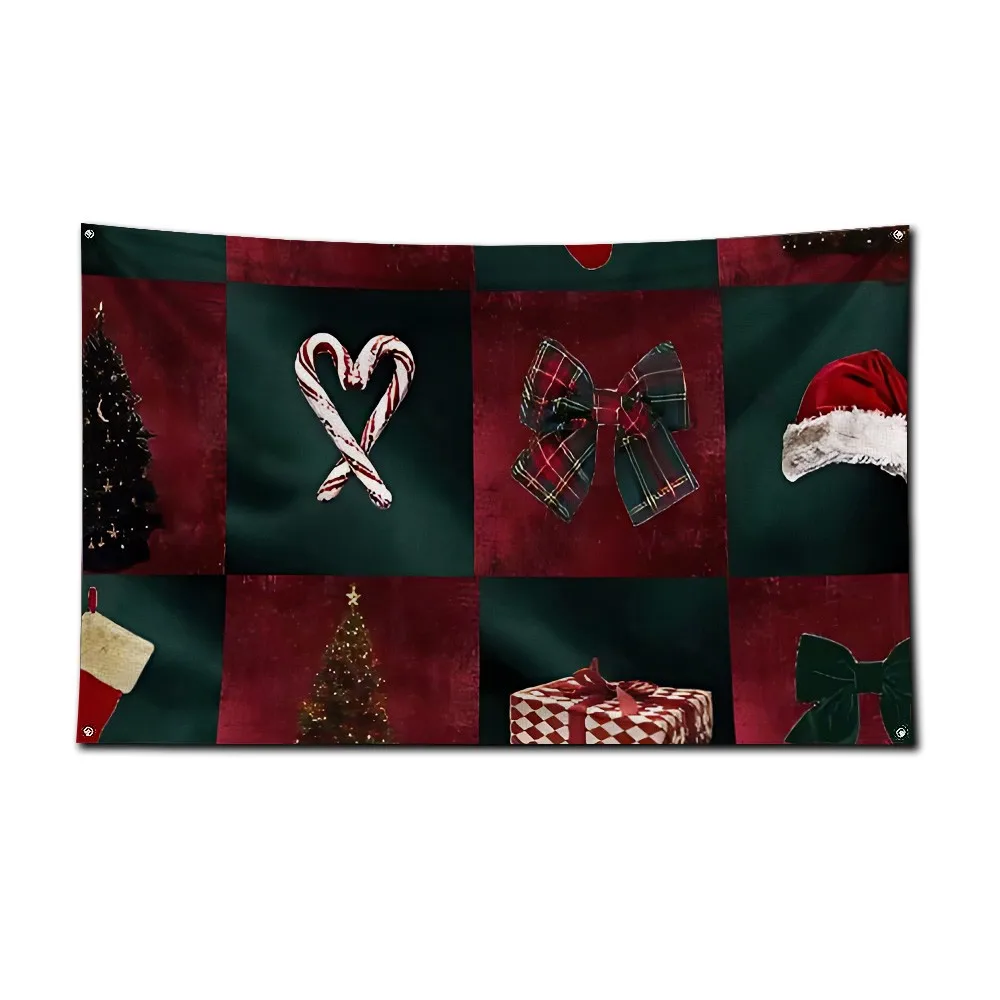 2026 Christmas patterns Flag 3X5 Ft Personalized Flags Design Your Image Funny Tapestry Poster Dorm Room, Living Room, Bedroom
