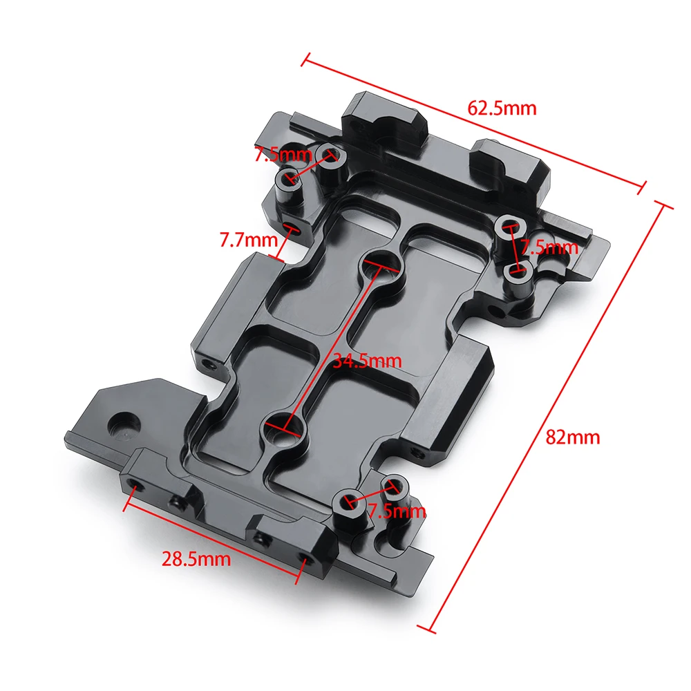 MIBIDAO Aluminum Base Plate Pull Code for Axial SCX10 III Early Bronco Wrangler Gladiator 1/10 RC Crawler Car Upgrade Parts