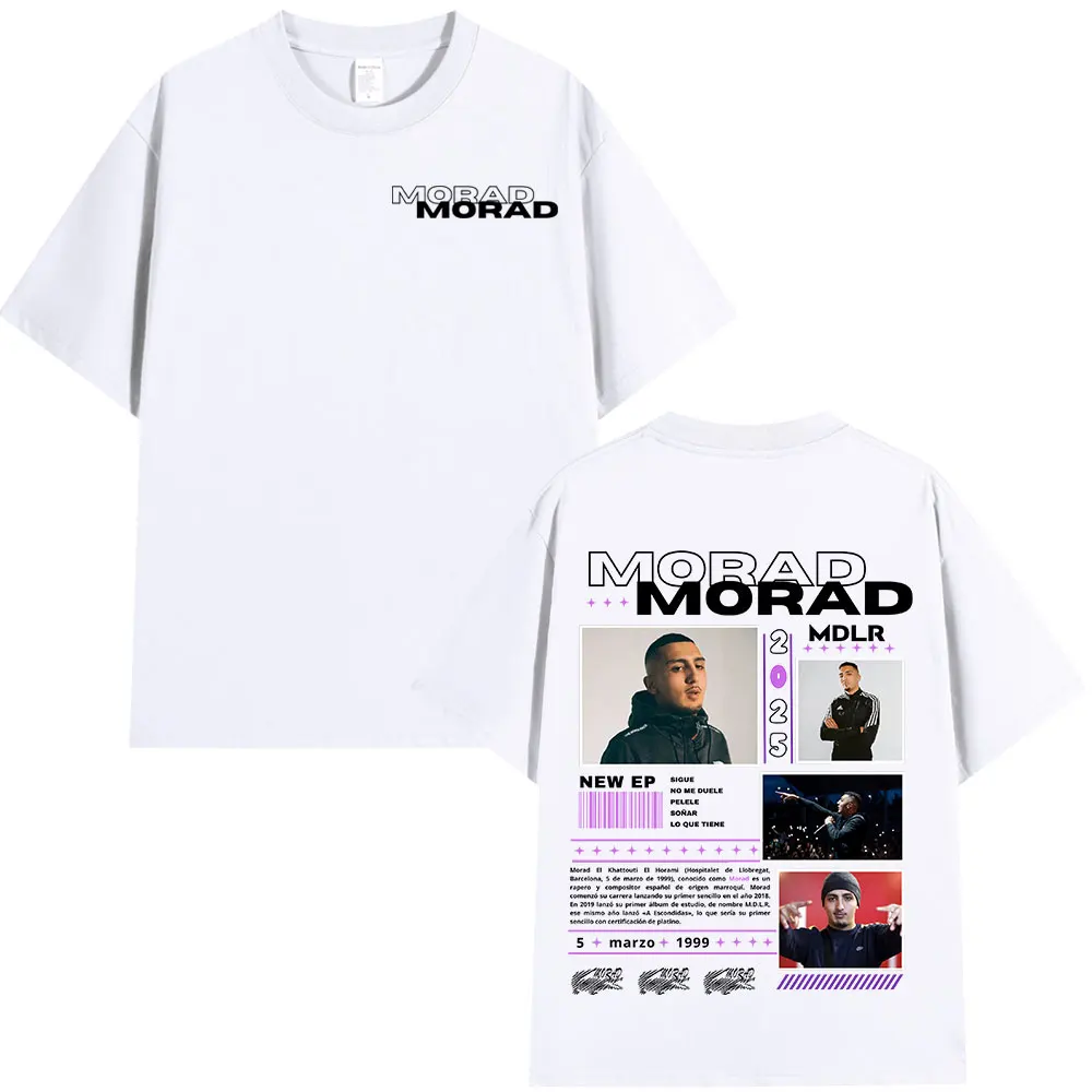 Rapper Morad M.D.L.R Graphic T Shirt Men Women Fashion Hip Hop Vintage T-shirt Cotton Oversized Short Sleeve T-shirts Streetwear image 3