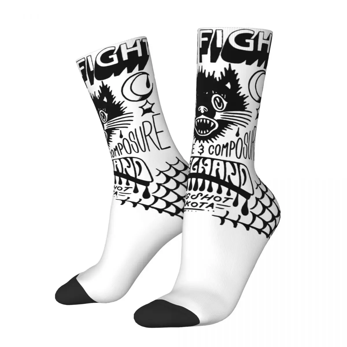 

Cozy Female Male Socks Title Fight Rock Band Product Cute Pop Punk Sport Dress Socks All Season