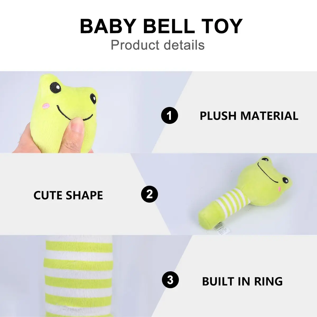 Juguetes sensoriales para bebés con manivela, palos colgantes para cuna, campanas educativas para niños