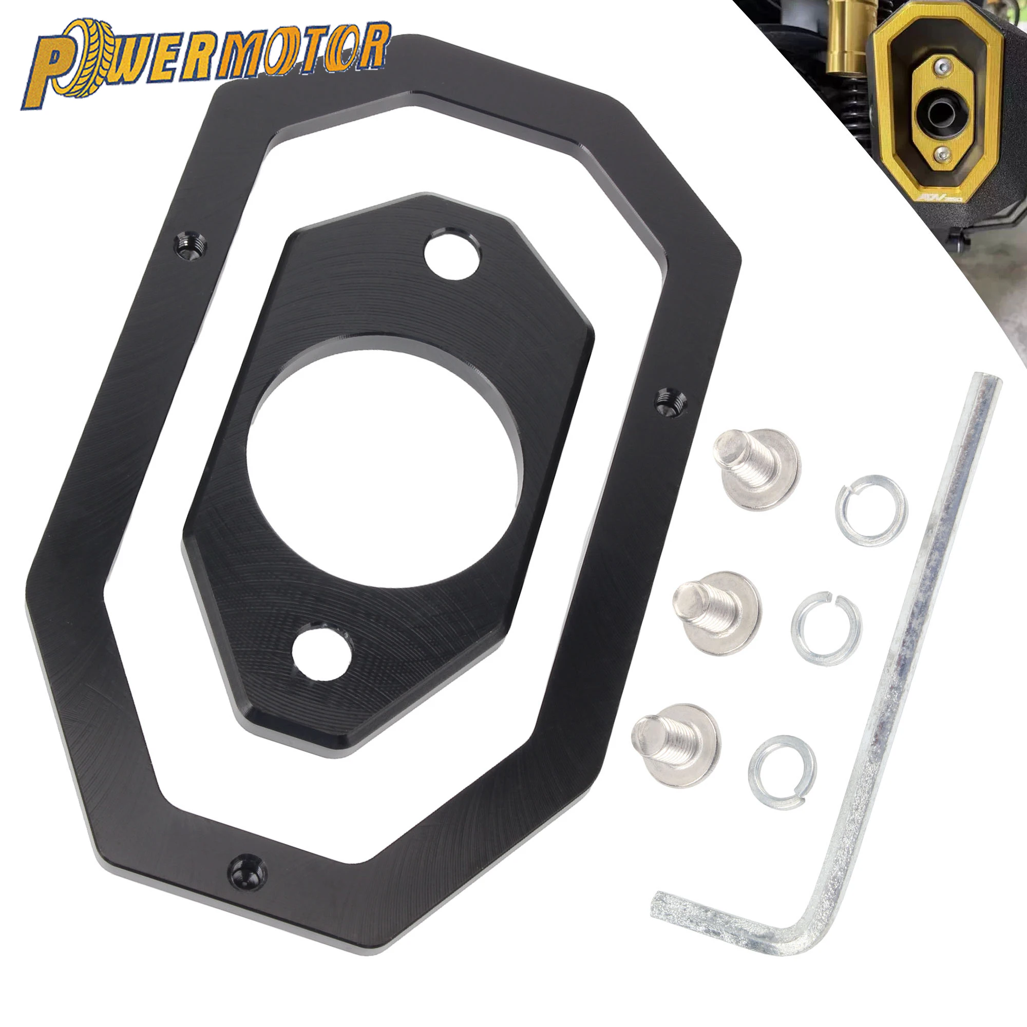 

For HONDA ADV350 ADV 2021 to 2025 Motorcycle Exhaust Guard Pipe Tail End Decorative Cover Exhaust Tail Exhaust Cover Modified